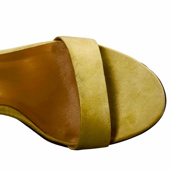 Naturalizer Kinsley Heeled Sandals in Tuscan Yellow Suede - Picture 9 of 10